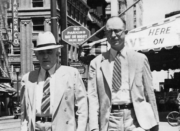 Gordon Boswell and Felix Ankele take a walk through downtown Fort Worth